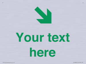 Custom Safe Condition inverse: Green Down right arrow